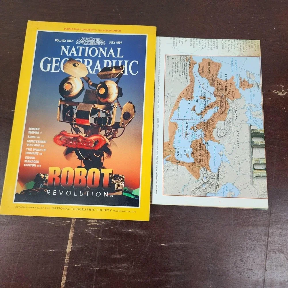 National Geographic Magazine July 1997 With Map